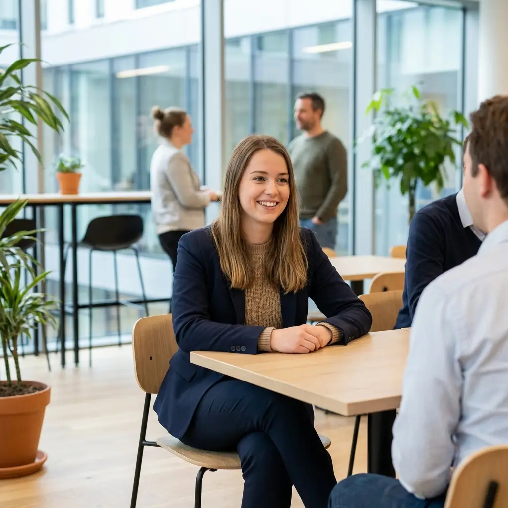 Studentin plant ihre berufliche Zukunft bereits während des Studiums